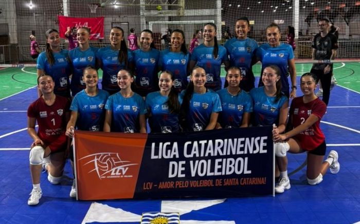 Equipe feminina de BC foi derrotada por Nova Trento na decisão (Foto: Divulgação)