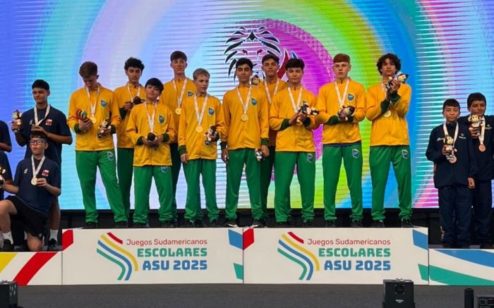 BC representou o Brasil no torneio por ter vencido os Jogos Escolares Brasileiros (Foto: Divulgação)