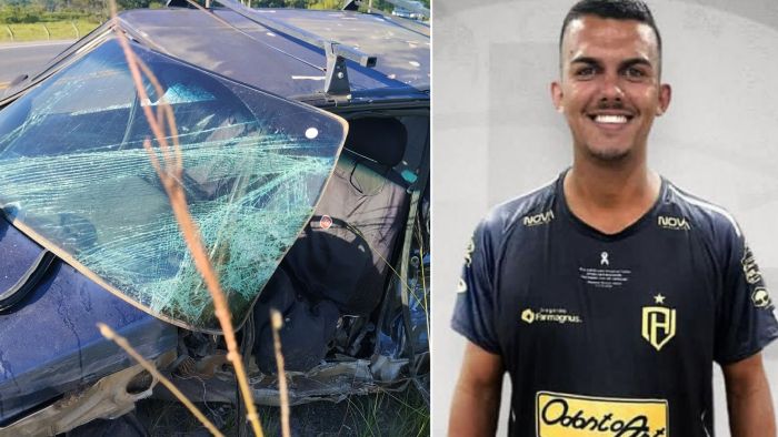 Vinicius Calbuch foi arremessado por quatro metros após acidente na rodovia estadual