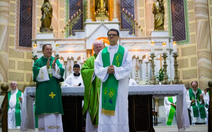 Padre Eder Celva deixa Igreja Matriz após cinco anos (Foto: Divulgação/Arquidiocese de Florianópolis)