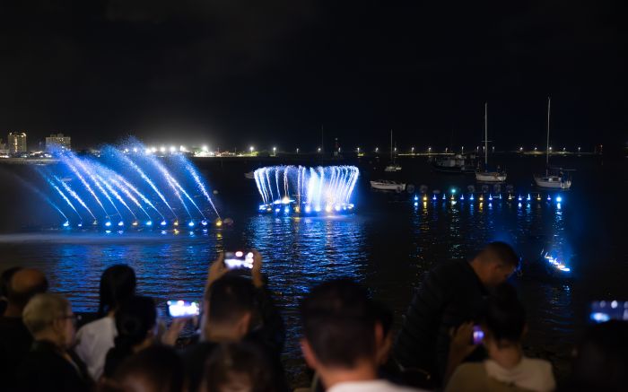 Show das Águas segue até o dia primeiro de janeiro em Itajaí (Foto: Divulgação PMI)