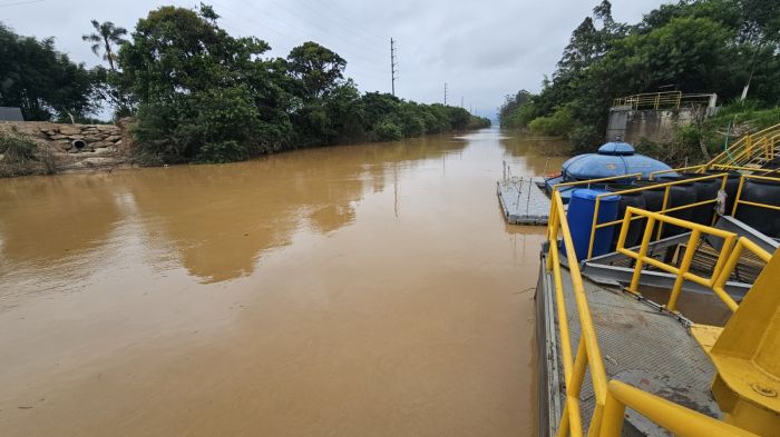 Turbidez compromete captação e tratamento de água na região (Foto: Divulgação)
