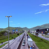 Movimento na BR 101 está nas entradas e saídas de BC e Itapema no sentido Floripa