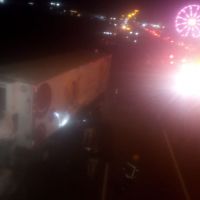 Caminhoneiro morre após Audi capotar e atingir carreta na BR 101