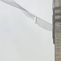 Telas de construção causaram apagões no fim de semana