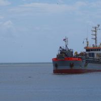 Porto de Itajaí recebe draga que fará o alargamento da praia de Piçarras