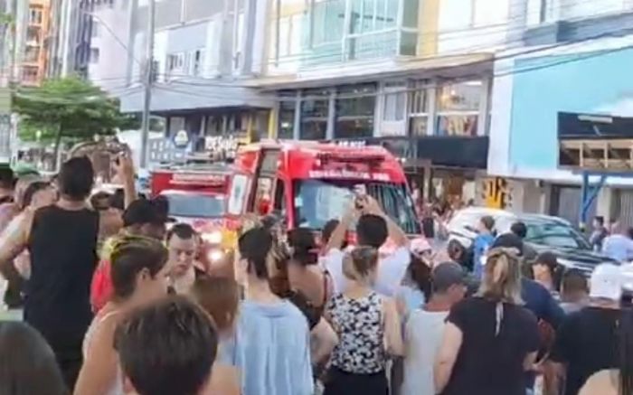 Vítimas foram levadas para atendimento médico e passam bem (Foto: Reprodução)