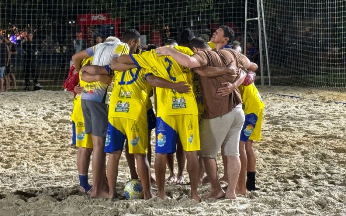 Beach Soccer de Itajaí rola nas arenas da Beira Rio e do Atalaia (Foto: Secom/PMI)