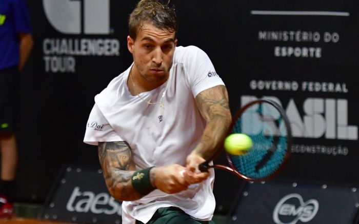 Morando em Itajaí há quase um ano, Felipe Meligeni representa a ADK Tennis no torneio (Foto: João Pires/Fotojump)