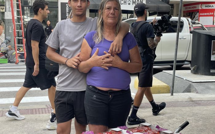 Rapaz de 17 anos afirma que vídeo mostra só a revolta, não o início da confusão (Foto: Camila Diel)