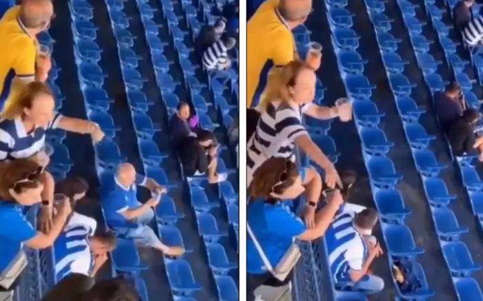 Ofensas à torcida do Remo foram gravadas em vídeo (Foto: Reprodução)