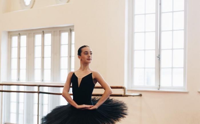 Com apenas 12 anos, Maria Clara Mendonça leva o nome de Itajaí para um dos palcos mais importantes do balé internacional (Foto: Arquivo Pessoal)