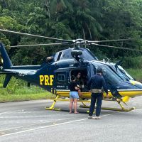 PRF faz escolta e transporte aéreo para salvar menina com câncer