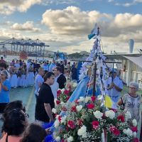Procissão no rio marca encerramento da festa de Nossa Senhora dos Navegantes