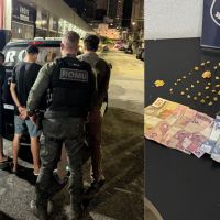 Trio é preso com cocaína, crack e haxixe no centro