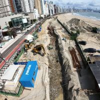 Obras provocam interdições na avenida Atlântica