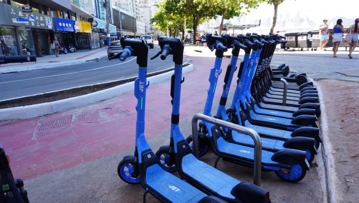 Liberação limitou operação a 500 patinetes (Foto: João Batista)