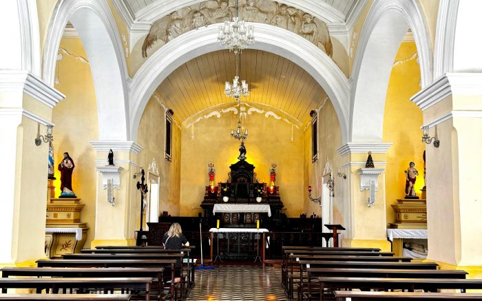 Igrejinha da Imaculada Conceição, no centro histórico, ficará fechada até sábado (Foto: Divulgação)