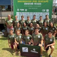 Com 13 medalhas, equipe de Itajaí larga em terceiro no Brasileiro de Águas Abertas