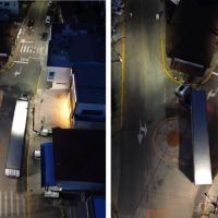 Caminhões travam ao tentar contornar rótula