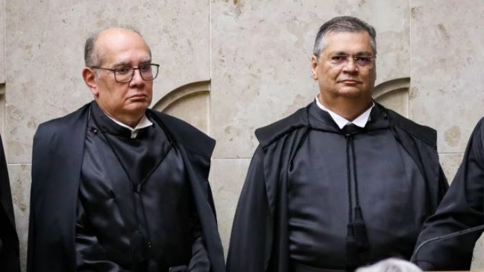 Ministros do STF Gilmar Mendes e Flávio Dino (Foto/Divulgação)Divulgação)