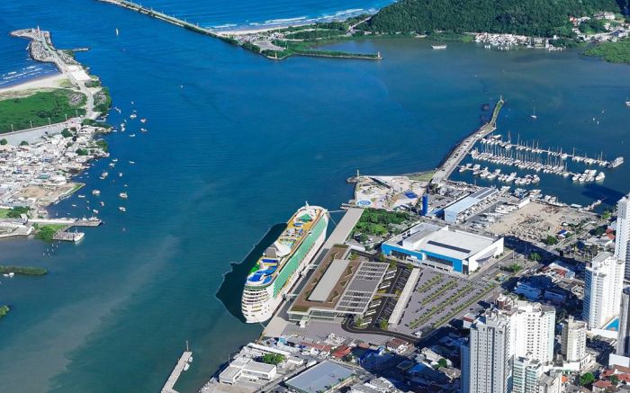Projeto prevê estrutura com mais de 20 mil m² para receber navios gigantes e ampliar turismo marítimo na cidade