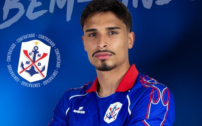 Gabriel Lyra, de 21 anos, chega por empréstimo do Barra (Foto: Divulgação)