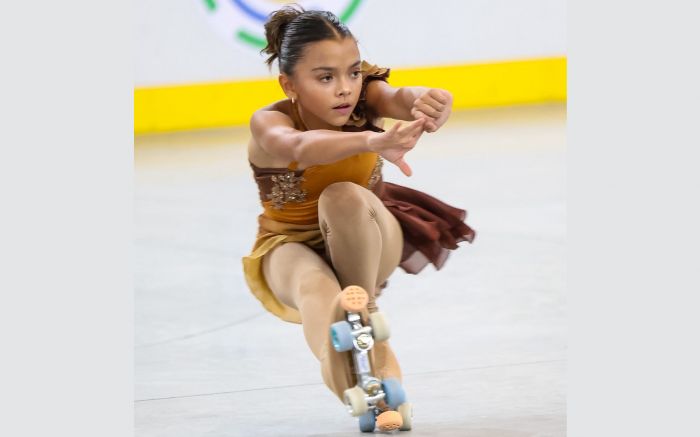 Maria Alice Sommariva foi medalha de ouro na categoria livre mini infantil (Foto: Divulgação)