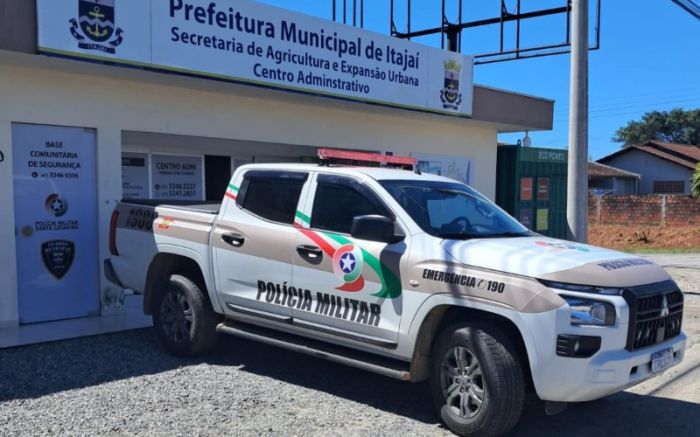 Nova viatura da Polícia Militar será destinada ao patrulhamento na zona rural de Itajaí (Foto: Divulgação/Secom)