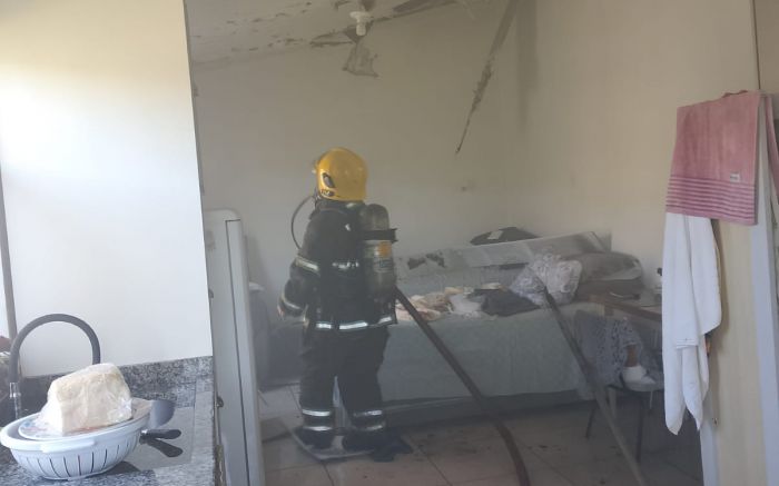 Ela não teve ferimentos (Foto: Divulgação/CBMSC)