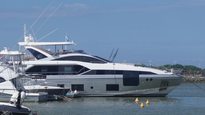 Estaleiro em Itajaí é o único do grupo fora da Itália (Foto: João Batista)