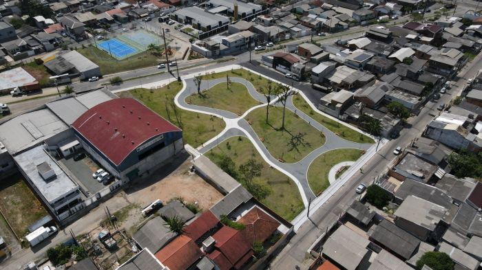 Parque no bairro São Vicente será entregue à comunidade neste sábado (Foto: Luiz Lerner/Secom Itajaí)