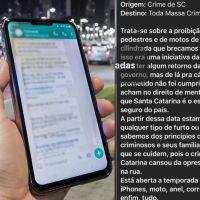 Suposta mensagem sobre 'salve' do PGC espalha medo
