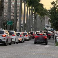 Acessos a Itajaí estão travados no final da tarde