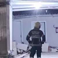 Urgente: Prédio no centro sofre desabamento parcial e mobiliza bombeiros