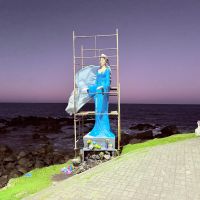 Barra Velha anuncia restauração da estátua de Iemanjá no Costão dos Náufragos