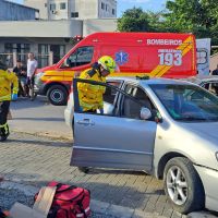 Acidente em Itapema deixa vítima presa nas ferragens