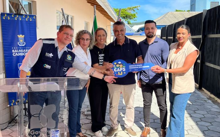 Obra do Centro de Atenção Psicossocial Infantojuvenil foi concluída em Balneário Camboriú (Foto: Divulgação/Prefeitura de BC)