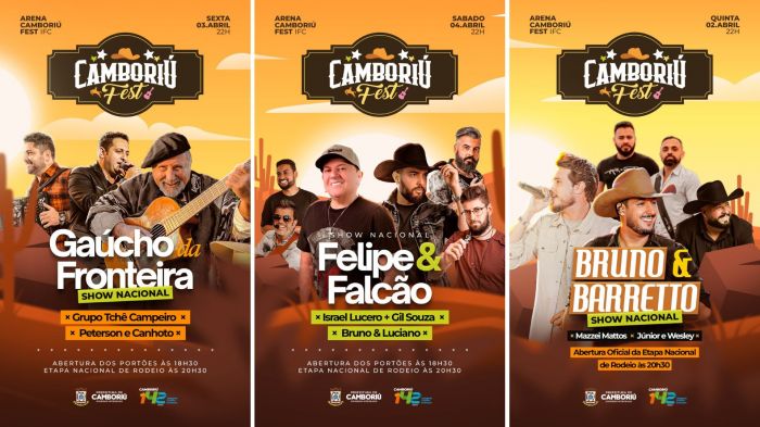 Bruno & Barretto, Loubet e Gaúcho da Fronteira estão na programação (Foto: Divulgação)