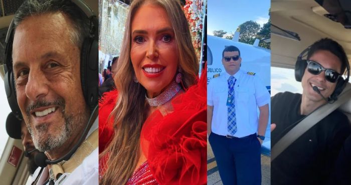 Luiz, Débora Renan e Nélio morreram no acidente (Foto: Reprodução)