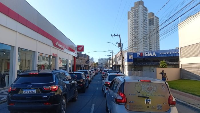 Contorno Sul tem filas e lentidão