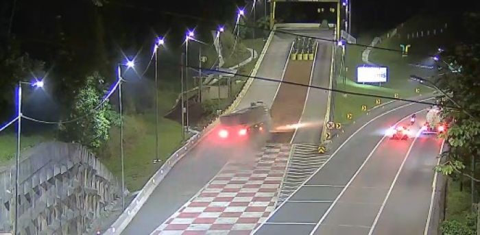 Caminhoneiro conseguiu acionar a área de escape a tempo