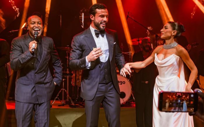 Festão de empresário e médica reuniu atrações de peso em mega festa