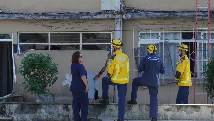 Entrada em prédio que corre o risco de desabar foi liberada após vistoria técnica