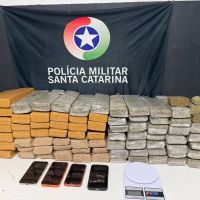 Quadrilha é presa com 74 kg de maconha