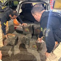 PRF prende foragido com 119 kg de maconha na BR 101