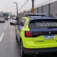 Gol capota em frente ao Porto de Itajaí