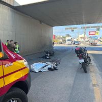Motociclista morre atropelado por caminhão em túnel da BR 101