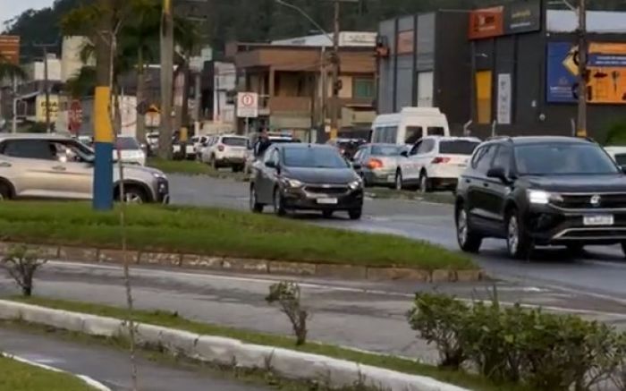 Contorno Sul tem lentidão em Itajaí