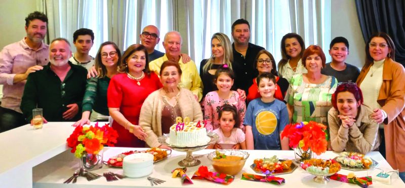 Os aniversariantes e seus familiares